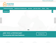 Tablet Screenshot of fosterhealthcare.org